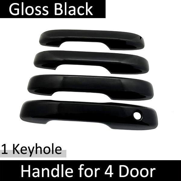 

for Honda Fit 4 Jazz GR GS Gloss Black Smart Door Handle Cover Car Exterior Protector Accessories Stickers 4Handle 1 Keyhole