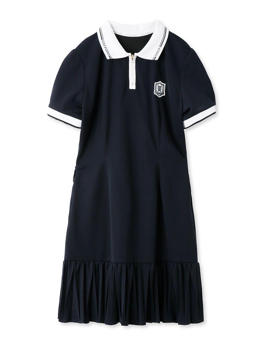 

GOLF Pleated Mermaid Polo Dress CWCO241035 NVY [Selford] Women s Темно-синій