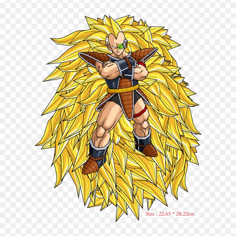 Patches For Clothes Bag Iron On Thermal Stickers Raditz Goku Pattern Washable Heat Transfer