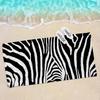 Black White Color Print Zebra Beach Towel Colorful Bath Towels for Girl Microfiber Quick Dry Sand Beach Yoga Spa Gym Pool