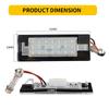 2Pcs CanBus No Error LED License Plate Light For FIAT Panda MK3 Type 169 MK4 312 319 Error Free Bright White Number Lamp