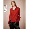 ELLE Women's Oblique Lapel Knit Sweater