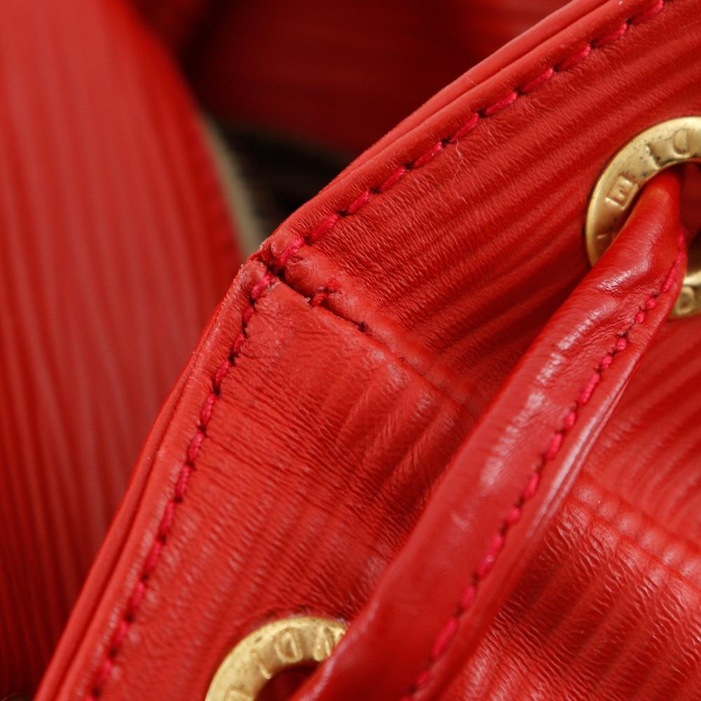 Fendi Mini Backpack Backpack Daypack Vintage Red Calfskin Women Used