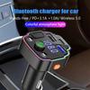 Araba Mp3 Çalar Çift Usb Hızlı Şarj Fm Bluetooth Alıcısı Bluetooth Uyumlu 5.0 Fm Verici Usb Flash Sürücü Fişi Araç Kiti
