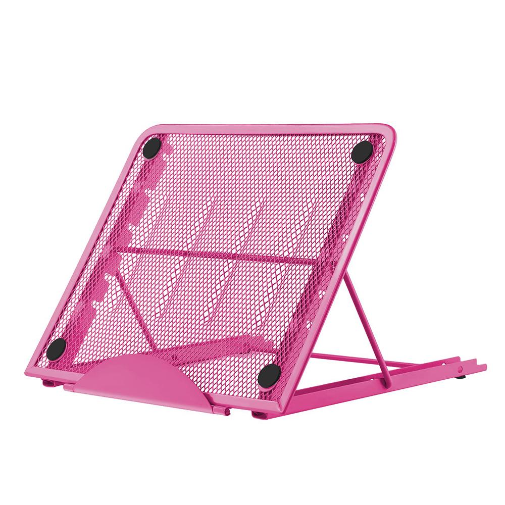 

6-Angle Adjustable Metal Stand - Foldable & Non-Slip for A3/A4 LED Light Pads/Diamond Painting, Portable Tracing Holder 24x19cm розовый