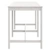 Garden Table White 203.5 x 90 x 110 cm Solid Pine Wood