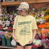 Stardew Valley Shirt Cozy Gaming Sweater Gamer Girl Indie Game Fan Gift Stardew Gift for Gamers Pelican Town Farm Life T-shirt Retro Merch
