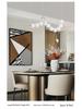 Modern Italian Minimalist Designer Chandelier - Luxury Copper Light for Dining, Bar, and Living Spaces
