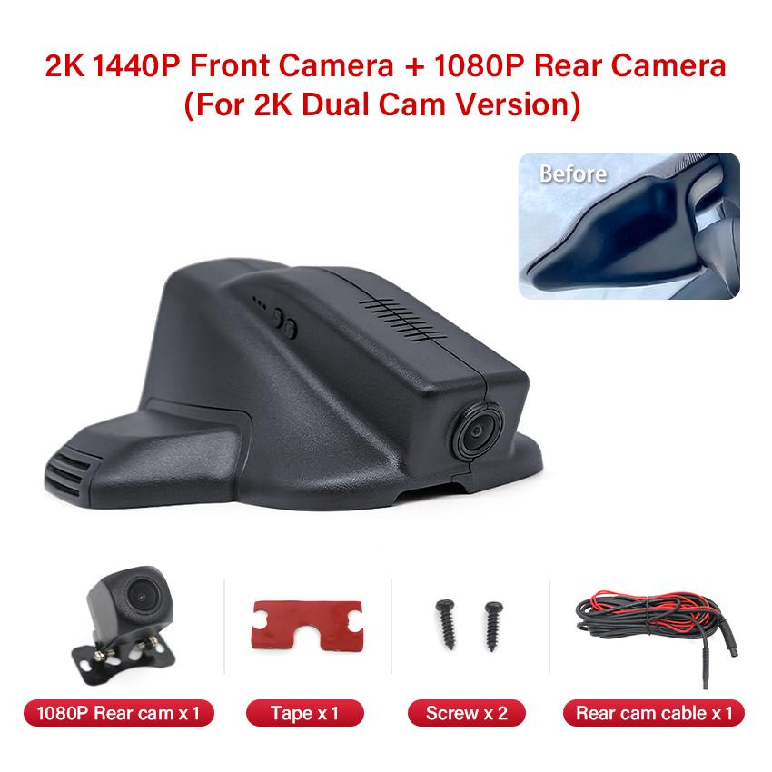 HD 4K 2160P New ! Plug and Play Car DVR Video Recorder Dash Cam Camera For JEEP Compass 200T 2017 2018~2025 Hidden Dash Camera