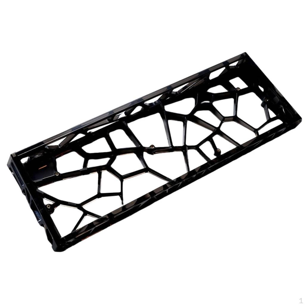 Guscio Tastiera GH60 Parte 60% Alloggiamento Meccanico per Costruttori Fai-da-te, Appassionati Trasparente Cristallo