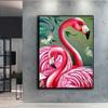 Popular 5D Diy Cross Stitch Animal Flamingo Painting Full Drill Cross-Stitch Crafts Kit Wall Sticker Home Decor