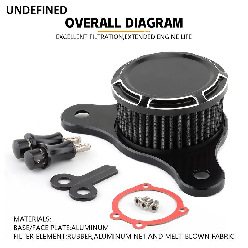 Motorcycle Air Cleaner Intake Filter For Harley Touring Road King Electra Street Glide Dyna FXR 93-17 Softail Fat Boy Breakout