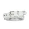 Trendy Unisex Studded Leather Belt: Versatile Soft Pin Buckle for Jeans
