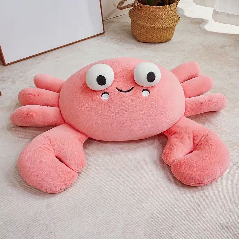 Favorite Toy Unisex Kids 18/28/50Cm Simulation Crab Doll Stuffed Plush Toy Handmade Doll Cartoon Anime Cute Pillow Children's Birthday Gift Fun Doll