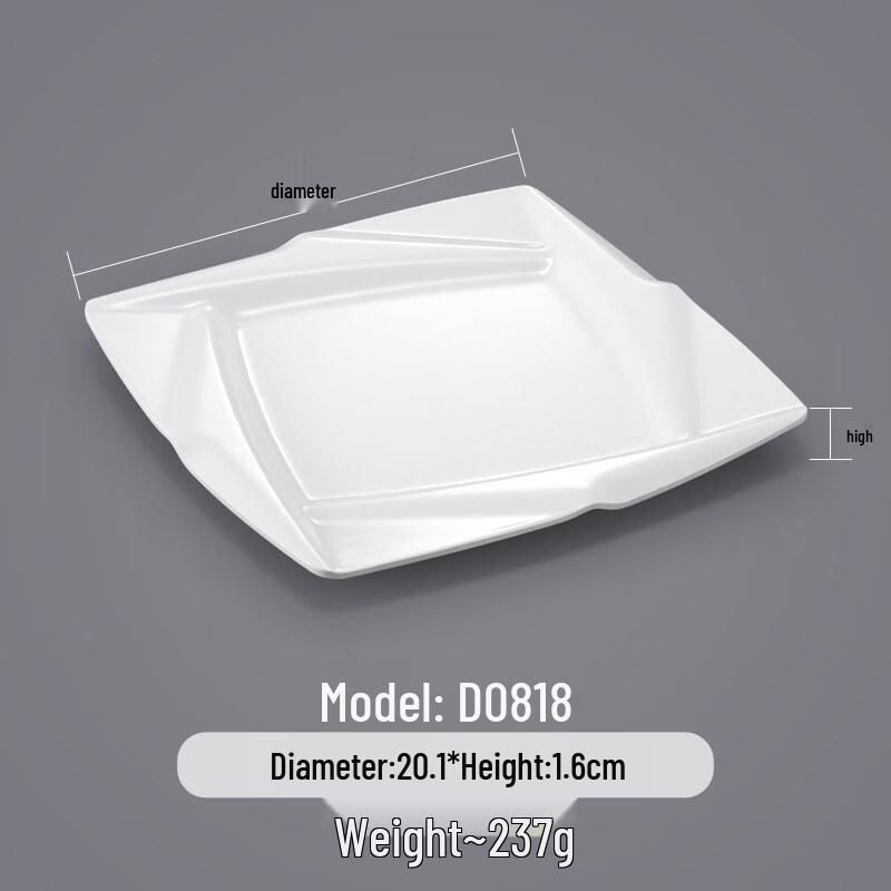 A5 Melamine Restaurant Serving Plate