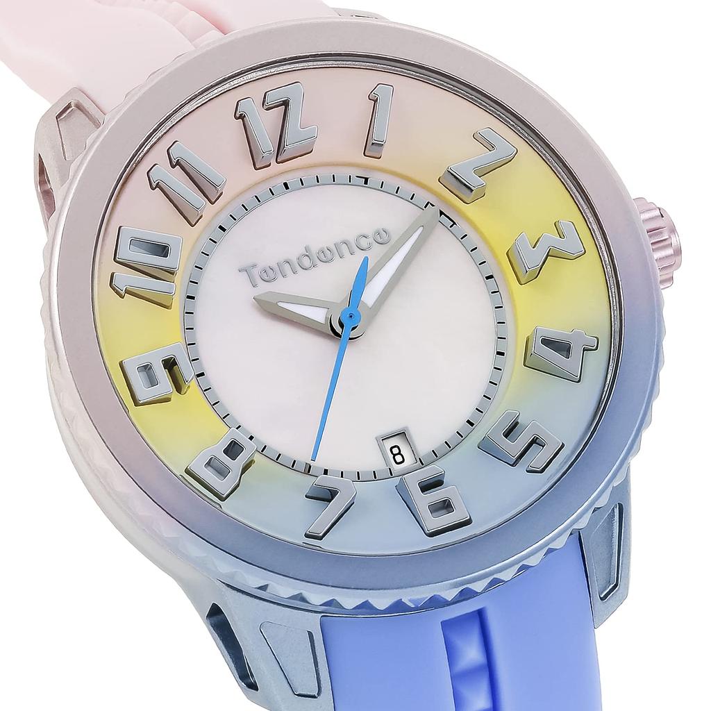 Watch Gulliver De Color Medium Dial Aluminum Mineral Glass Quartz 42MM Watch TY933003 Pink [Tendence] Pink/Blue Women's [Item]