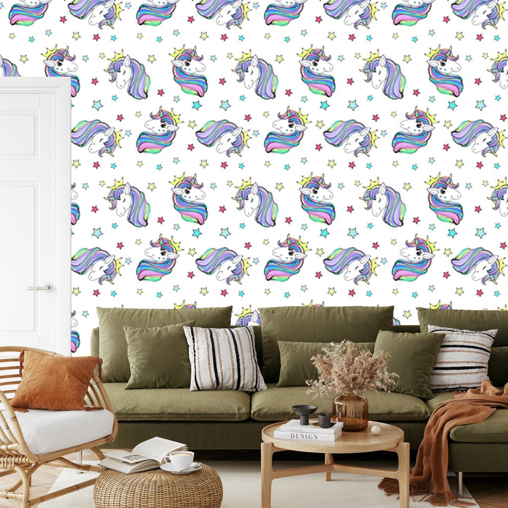 Beautiful Magical Unicorns Wallpaper for Living Room and Bedroom 50x1000