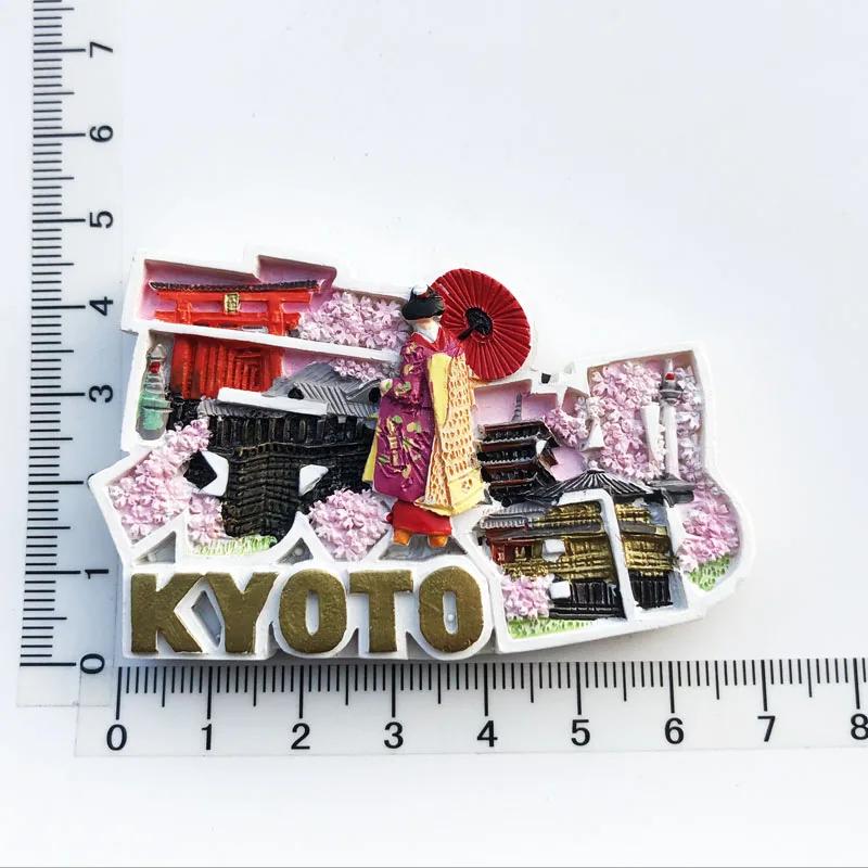 Japan Tourist Souvenir Fridge Magnets Japanese Resorts Souvenir Magnetic Stickers for Photo Wall Fridge Stickers Children Gifts