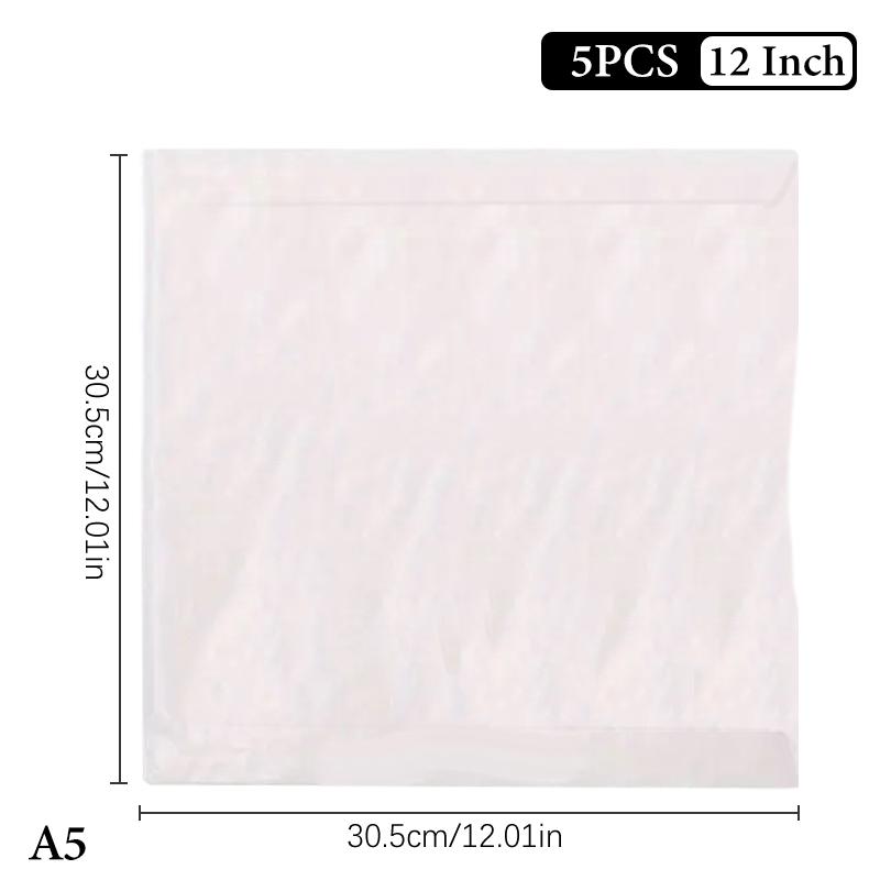 5/10/20Pcs Glassine Paper Vinyl Record Inner Sleeves 7/10/12Inch Lp Protective Covers Dust-Proof Anti-Static Storage Envelopes