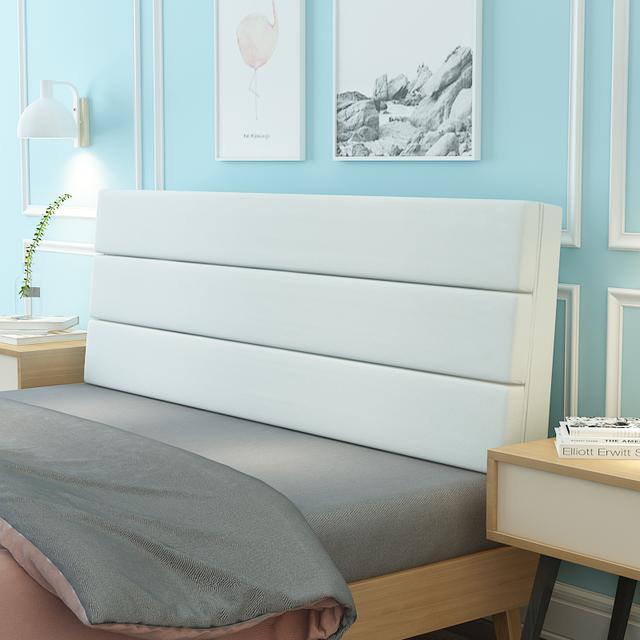 

Современный однотонный мягкий чехол для изголовья кровати, подушка из губки с высоким отскоком, съемная моющаяся подушка для талии, чехол для изголовья кровати 180x50x5cm бежевый