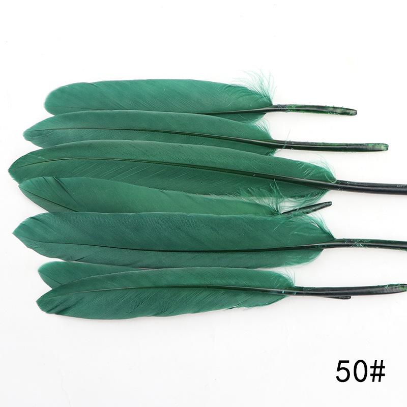 20Pcs Goose And Duck Feather Small Straight Knife 12Cm High Quality Color Diy Jewelry Material Accessories Real Hair