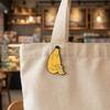 Unusual Sitting Banana Man Brooch Sturdy Alloy Pin To Showcase Your Playful Side