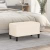 349405 vidaXL Bench Cream 70x35x41 Cm Velvet