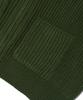 TRILLION Washable Round Neck Hachi Zip-Up Knit (Khaki)