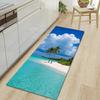 1Pcs Beautiful Scenery Pattern Floor Mat Modern Kitchen Polyester Rug Non-Slip Colorful Indoor Carpet, For Home Bathroom Bedroom Living Room Decor