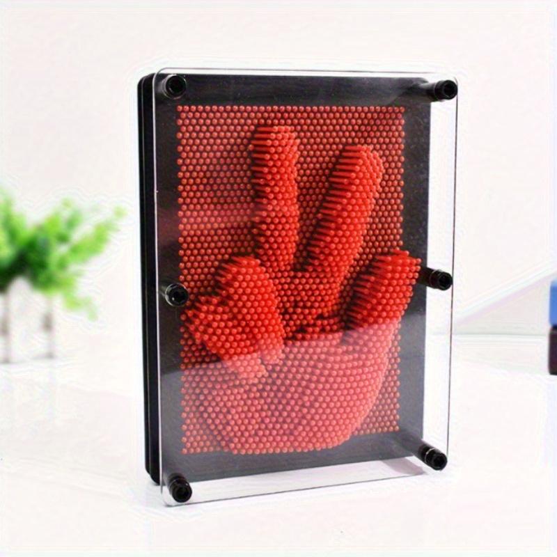 DIY 3D Pin Art Set with 4 Color Options - Rainbow Plastic Pin Art Board Sensory Sculpture, Perfect Gift for Various Pin Art Creations