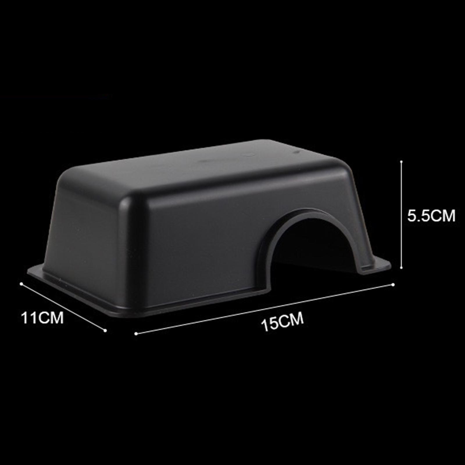 Reptile Hide Box Ventilated Shelter Reptile Hideout 15x11x5.5 cm for Gecko Spiders Snake Ball Python Snake lizard