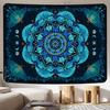 Mandala Tapestry Room Decor Aesthetic Bohemian Tapestries Gothic Sun And Moon Moth Boho Wall Hanging Gothic Hippie Home Decor