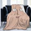 OnePunchManS Saitama Blanket Flannel Textile Decor Funny Face Multi-function Super Warm Throw Blanket for Home Outdoor Quilt