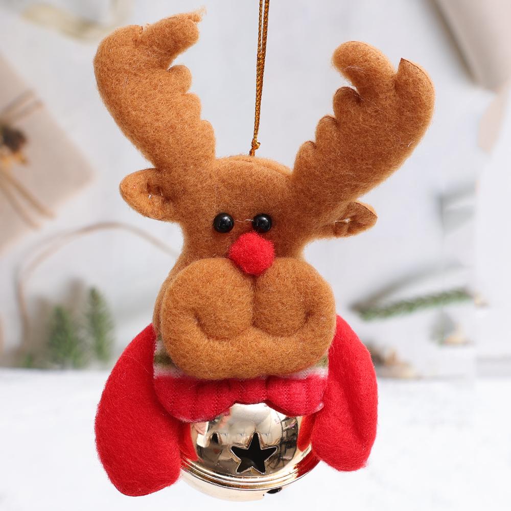12/1Pcs Christmas Plush Doll Ornaments Santa Claus Snowman Xmas Tree Hanging Pendants Home Xmas New Year Party Decorations Gifts