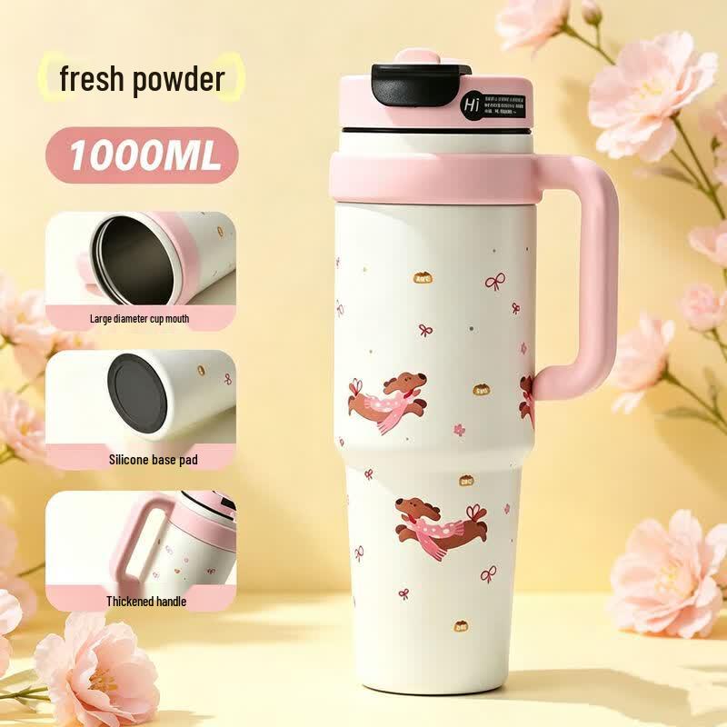 Shui Yi Bei 1000ml 316 Stainless Steel Insulated Straw Tumbler