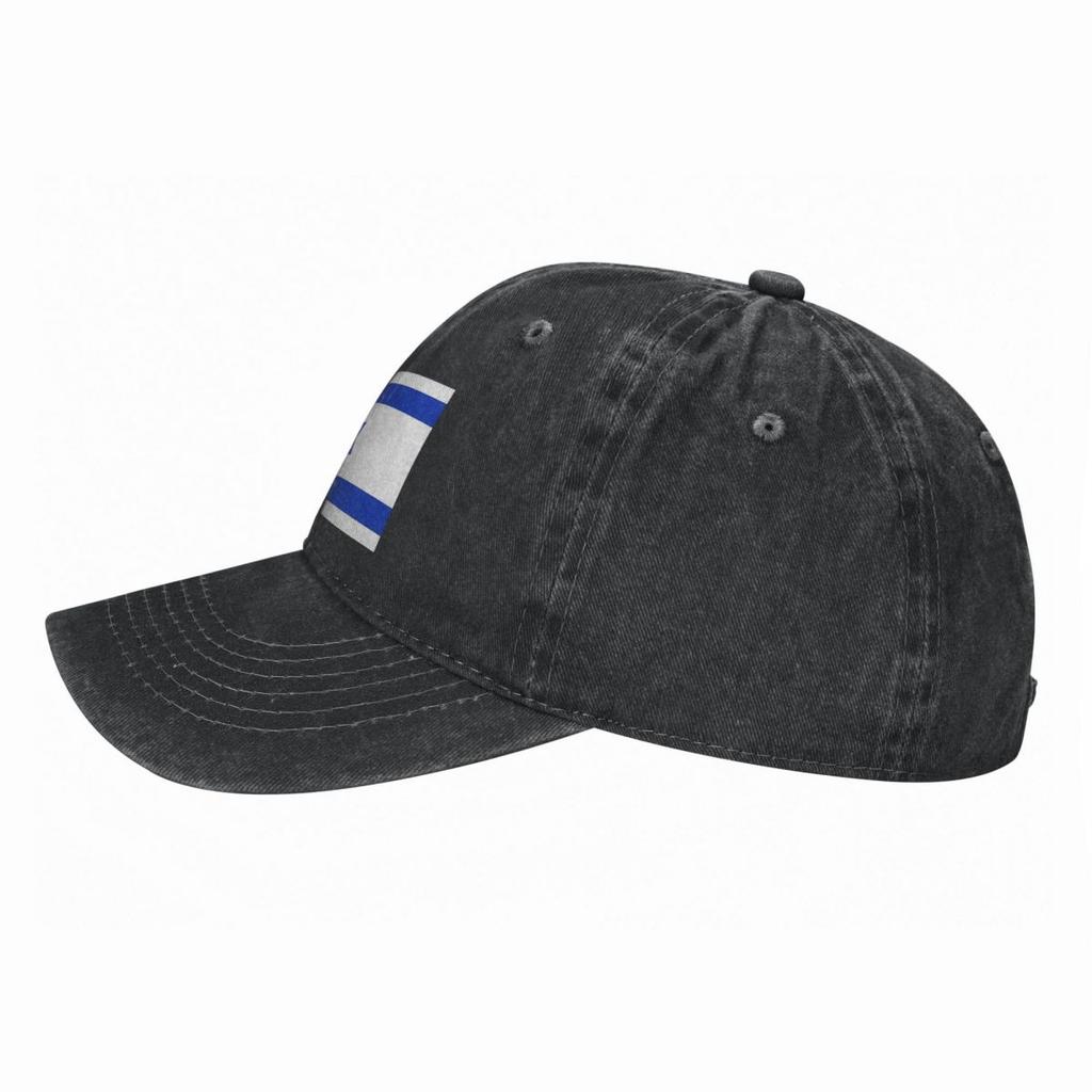 Israel Flagge Lässige Baseballkappe Frühlingsblau und Weiß Trucker-Kappe Jagd Camping Snapback-Kappe Unisex Passform Retro Baseballkappen