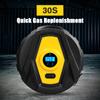 Multi-function Car Fast Air Pump Small Mini Round Portable 12v Intelligent Digital Display High-power Car Tire Pump Cylinder