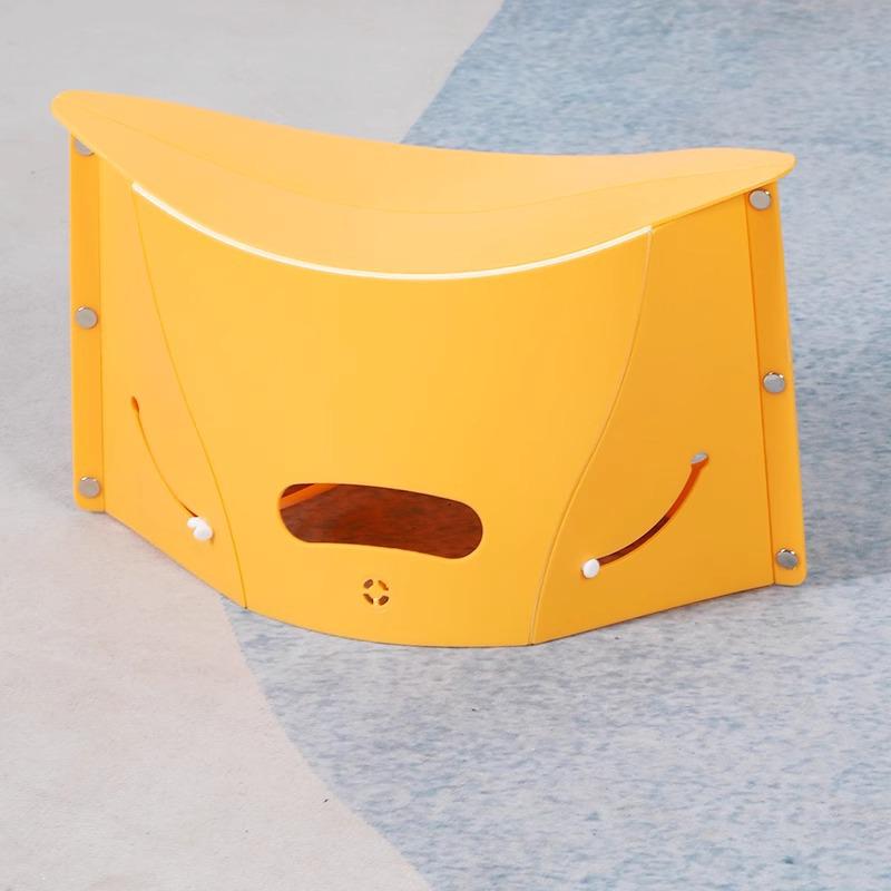 Portable Folding Plastic Travel Stool for Camping & Outdoor Use