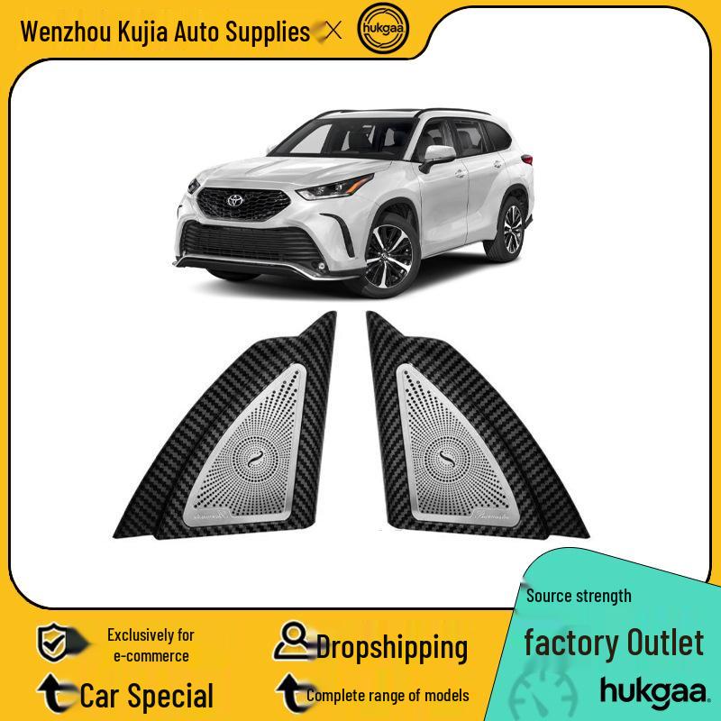 2022 Toyota Highlander Carbon Fiber Interior Gear Shift and Rear Air Vent Console Trim