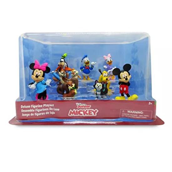 Disney Mickey Mouse and Friends Deluxe Figure Play Set [Product] Mickey Mouse, Minnie Mouse, Donald Duck, Daisy, Goofy, Pluto, Fifi, Chip and Dale,