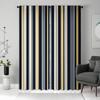2 Pieces HD Digital Color System Mediterranean Striped Curtains Home Decorating Style Decorating Living Room Bedroom Rodding Cur