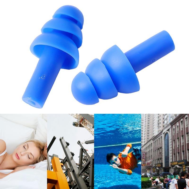 10Pairs Silicone Earplugs Noise Reduction Comfort Earplugs Soft Waterproof Swimming Waterproof Insulation Cancelling For Sleep