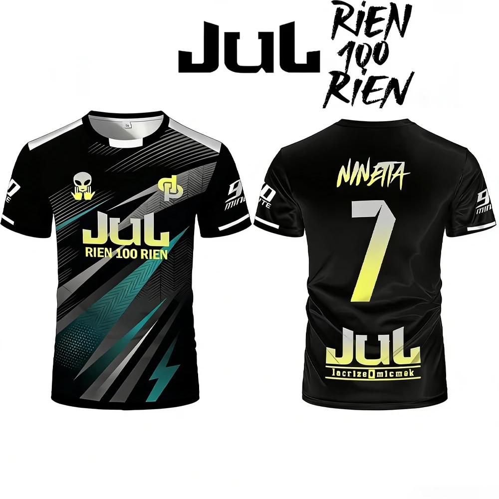 Nuova T-shirt Stampata JUL Toto Ninetta Uomo Donna Hip Hop Traspirante Abbigliamento per Allenamento Calcio Maglia Sportiva per Adulti e Bambini