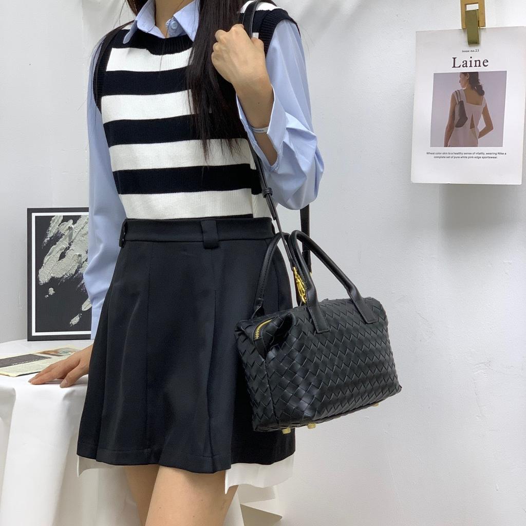 Νέα υφασμάτινη τσάντα bowling δερμάτινη τσάντα BD pillow τσάντα ώμου χειρός τσάντα crossbody γυναικεία τσάντα