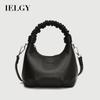 Niche Pleated Portable Cloud Bag Fashionable All-Match Solid Color One-Shoulder Messenger Fe