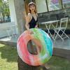 Float Rainbow For Water Summer Leisure Ring, O-Shaped, Type, Cute, Adults, Children, Pool, Float, Beach, Play, Vacation, Travel, Outdoors, (100#