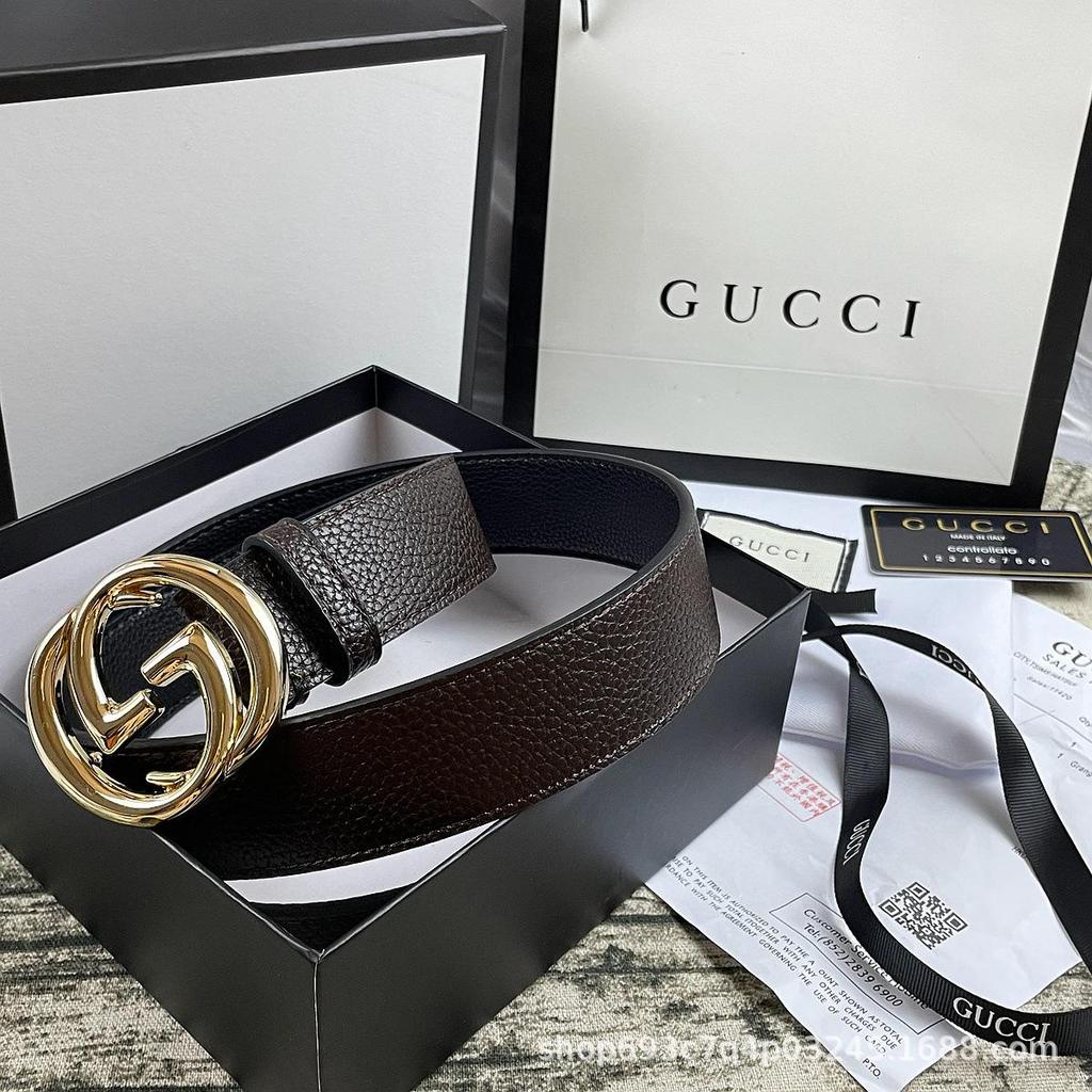 4,0 cm Herren-Premium-Ledergürtel mit runder Keks-Schnalle - Vielseitiges Modeaccessoire