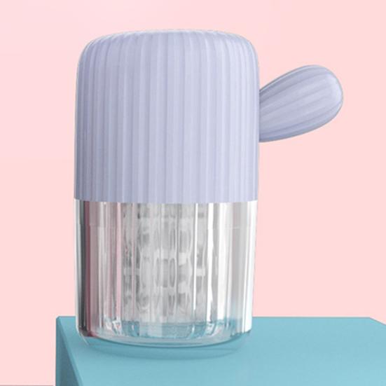 Contact Lens Washer with Tweezer Drawstring Energy Saving Contact Lens Cleaning Case Box Mini Contact Lens Manual Spin Cleaner Travel Use