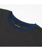 Dyutelo Neck Color Box Short Sleeve T-Shirt Vintage Black
