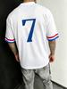 Lässiges Amerikanisches Street Style Frankreich Nationalmannschaft Nr. 7 Grafikdruck Fußballtrikot T-Shirt Atmungsaktiv Und Bequem Für Draußen